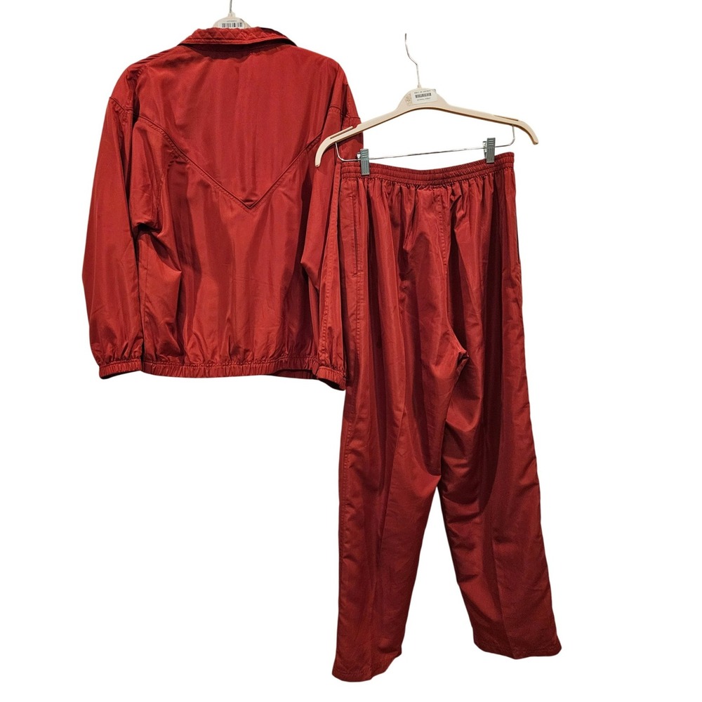 CABIN CREEK Vintage Red Rhinestone Tracksuit Set Jacket Pants Size Large - Picture 3 of 3
